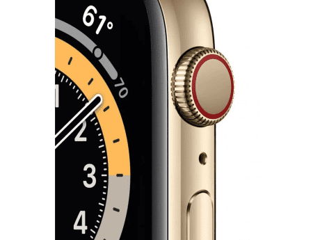Смарт-годинник Apple Watch Series 6 GPS + Cellular 44mm Gold Stainless Steel Case w. Gold Milanese L. (M07P3)  Фото №0
