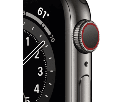 Смарт-часы Apple Watch Series 6 GPS + Cellular 44mm Graphite Stainless Steel Case w. Graphite Milanese L. (M07R3)  Фото №0