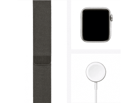 Смарт-часы Apple Watch Series 6 GPS + Cellular 44mm Graphite Stainless Steel Case w. Graphite Milanese L. (M07R3)  Фото №3