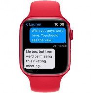 Смарт-часы Apple Watch Series 7 GPS 45mm PRODUCT RED Aluminum Case With PRODUCT RED Sport Band (MKN93)
