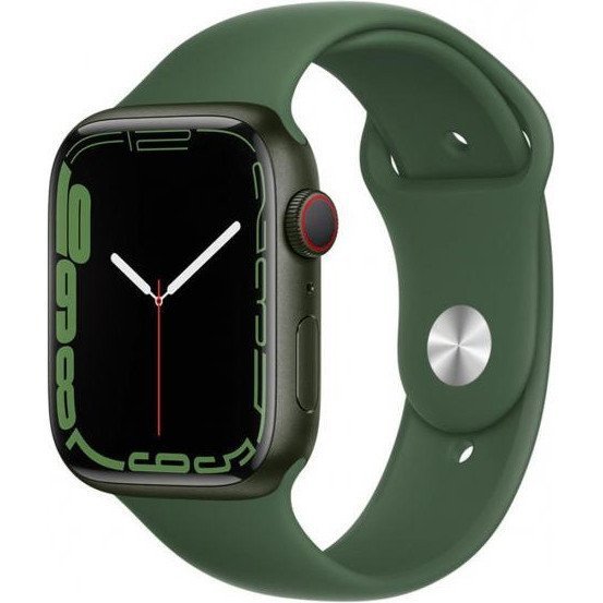 Смарт-годинник Apple Watch Series 7 GPS 45mm Green Aluminum Case With Green Sport Band (MKN73)  Фото №0