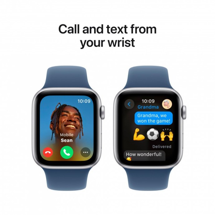 Смарт-годинник Apple Watch SE 2 GPS 40mm Silver Aluminium Case w. Denim Sport Band - M/L (MXED3)  Фото №1