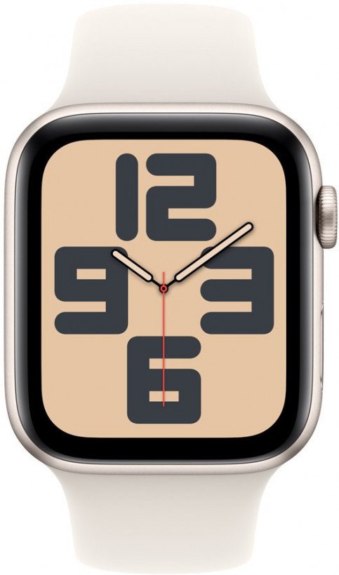 Смарт-годинник Apple Watch SE 2 GPS 44mm Starlight Alu. Case w. Starlight Sport Band - S/M (MXEU3)  Фото №0
