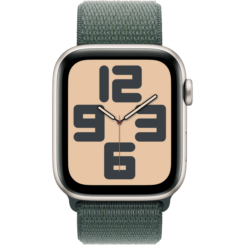 Смарт-годинник Apple Watch SE 2 GPS 44mm Starlight Aluminium Case w. Lake Green Sport Loop (MXEW3)  Фото №0