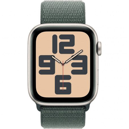 Смарт-годинник Apple Watch SE 2 GPS 44mm Starlight Aluminium Case w. Lake Green Sport Loop (MXEW3)  Фото №0