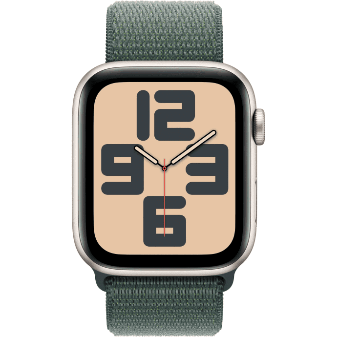 Смарт-годинник Apple Watch SE 2 GPS 44mm Starlight Aluminium Case w. Lake Green Sport Loop (MXEW3)  Фото №0