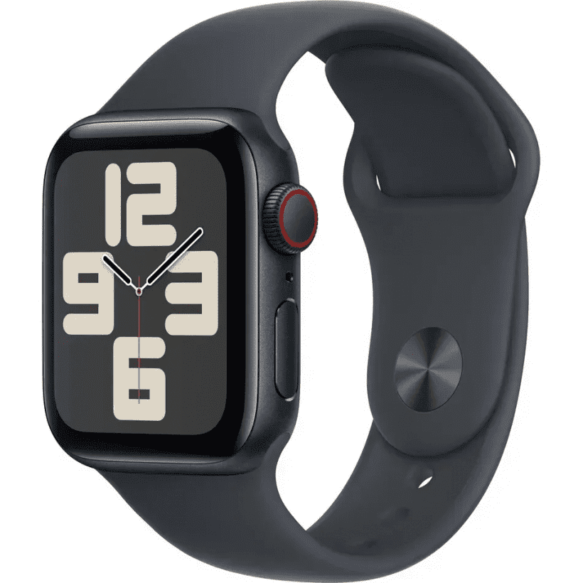 Смарт-часы Apple Watch SE 2 GPS + Cellular 40mm Midnight Aluminum Case w. Midnight S. Band - M/L (MRGA3/MXFT3/MXGD3)  Фото №0