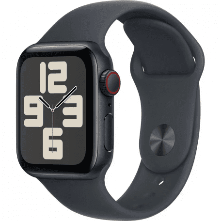 Смарт-часы Apple Watch SE 2 GPS + Cellular 40mm Midnight Aluminum Case w. Midnight S. Band - M/L (MRGA3/MXFT3/MXGD3)  Фото №0