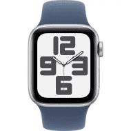 Смарт-годинник Apple Watch SE 2 GPS + Cellular 40mm Silver Aluminum Case with Denim Sport Band - S/M (MXFV3, MXGF3) 