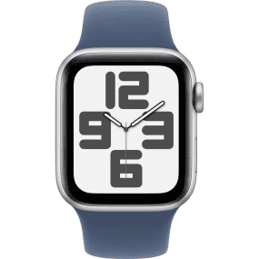 Смарт-часы Apple Watch SE 2 GPS + Cellular 44mm Silver Aluminium Case w. Denim Sport Band - M/L (MXG53/MXGQ3)