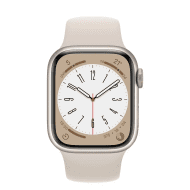 Смарт-годинник Apple Watch Series 8 GPS + Cellular 41mm Starlight Aluminum Case w. Starlight Sport Band M/L (MNV03)
