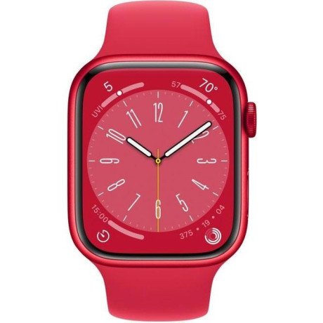 Смарт-годинник Apple Watch Series 8 GPS + Cellular 41mm PRODUCT RED Aluminum Case w. PRODUCT RED S. Band - S/M (MNV13)