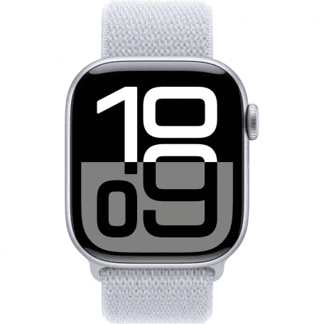 Смарт-годинник Apple Watch Series 10 GPS + Cellular 42mm Silver Aluminum Case w. Blue Cloud S. Loop (MWX53)