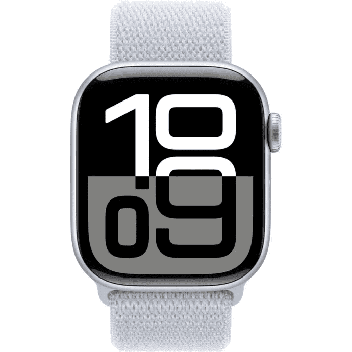 Смарт-часы Apple Watch Series 10 GPS + Cellular 42mm Silver Aluminum Case w. Blue Cloud S. Loop (MWX53)