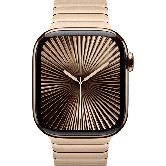 Смарт-часы Apple Watch Series 10 GPS + Cellular 42mm Gold Titanium Case w. Gold Link Bracelet (MX0N3+MXMC3)