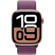 Смарт-годинник Apple Watch Series 10 GPS + Cellular 46mm Rose Gold Aluminum Case w. Plum S. Loop (MWY83)