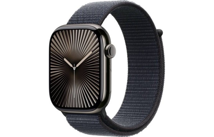 Смарт-часы Apple Watch Series 10 GPS + Cellular 46mm Slate Titanium Case w. Sport Loop - Ink (MX173+MXL33)  Фото №0