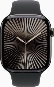 Смарт-годинник Apple Watch Series 10 GPS + Cellular 46mm Slate Titanium Case w. Black Sport Band - XL (MX173+MXM53)