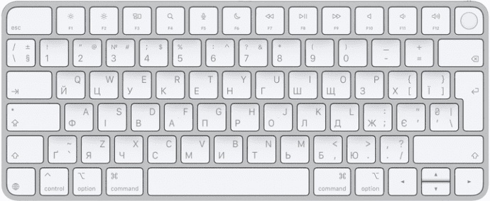 Клавіатура Apple Magic Keyboard with Touch ID for Mac models with Apple silicon USB-C (MXCK3)