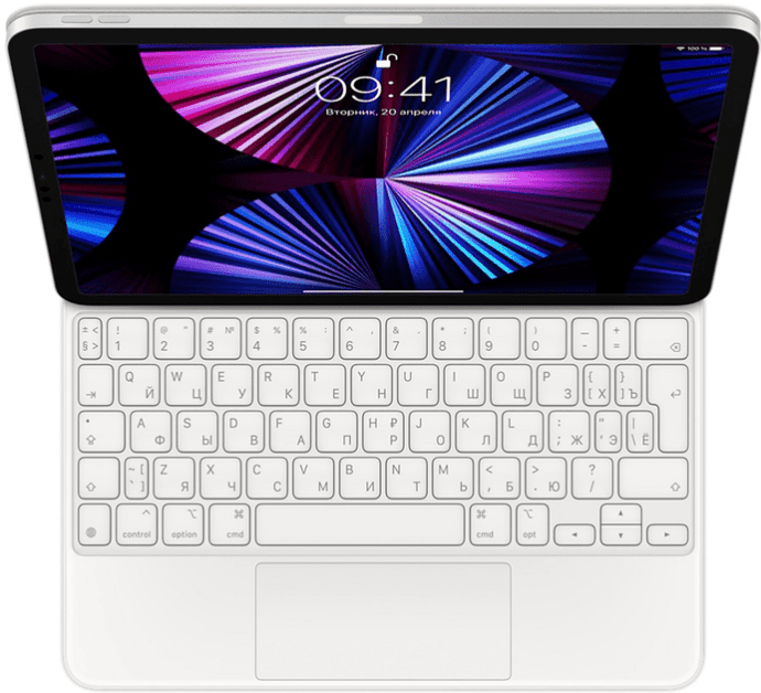 Чехол-клавиатура для планшета Apple Magic Keyboard для iPad Pro 11&quot; 3rd gen. and iPad Air 4th gen. White (MJQJ3RS/A)