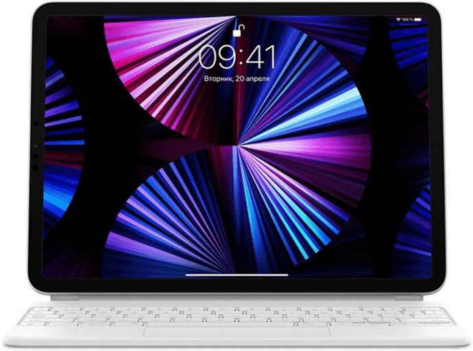 Чехол-клавиатура для планшета Apple Magic Keyboard для iPad Pro 11&quot; 3rd gen. and iPad Air 4th gen. White (MJQJ3RS/A)  Фото №0