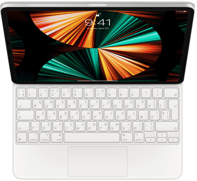 Чохол-клавіатура для планшета Apple Magic Keyboard for iPad Pro 12.9&quot; 5th gen. - White (MJQL3UA) (Open)