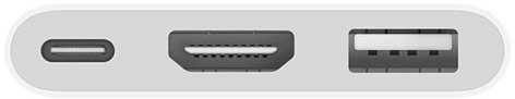 Мультипортовый адаптер Apple USB-C to Digital AV Multiport Adapter (MJ1K2)  Фото №1