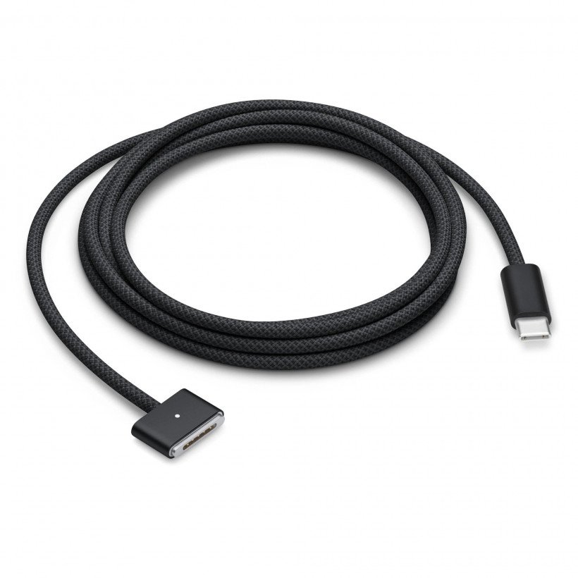 Кабель MagSafe 3 Apple USB-C to MagSafe 3 Cable 2m Space Black (MUVQ3)  Фото №1