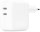 Мережевий зарядний пристрій Apple A2676 35W Dual USB-C White (MW2K3)  Фото №0
