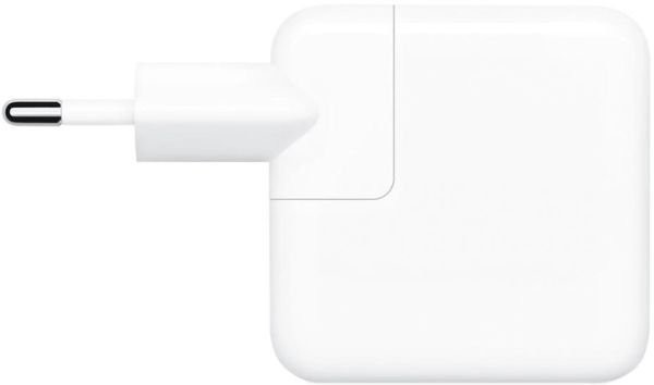 Мережевий зарядний пристрій Apple A2676 35W Dual USB-C White (MW2K3)