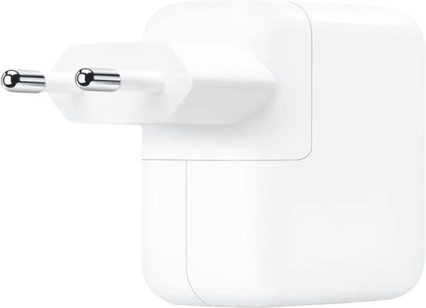 Мережевий зарядний пристрій Apple A2676 35W Dual USB-C White (MW2K3)  Фото №1