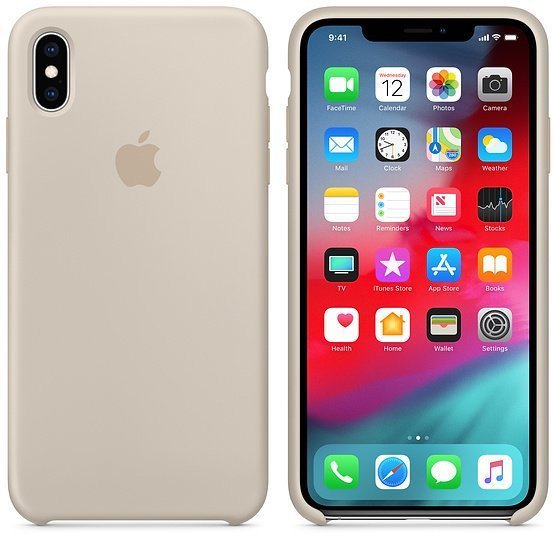 Чохол для смартфона Apple iPhone XS Max Silicone Case - Stone (MRWJ2)  Фото №0