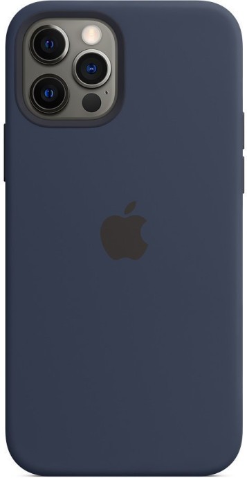 Чохол для смартфона Apple iPhone 12/12 Pro Silicone Case with MagSafe - Deep Navy (MHL43)  Фото №5