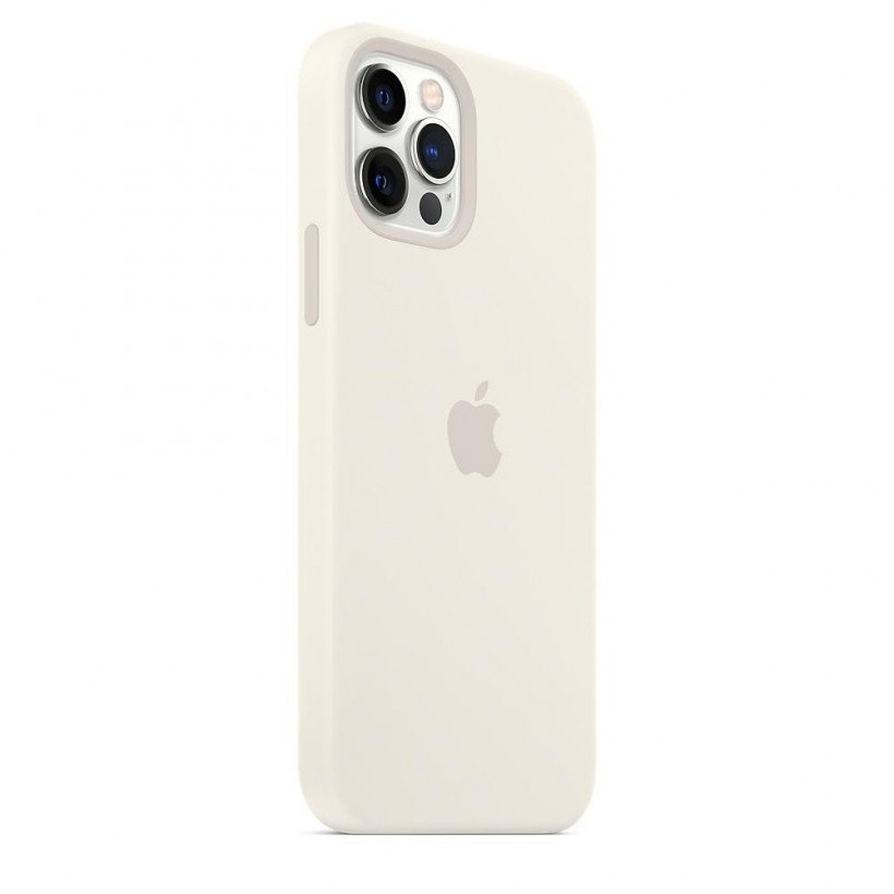 Чехол для смартфона Apple iPhone 12/12 Pro Silicone Case with MagSafe - White (MHL53)  Фото №0