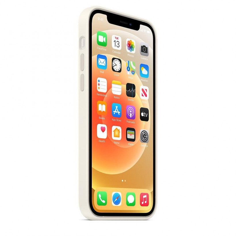 Чехол для смартфона Apple iPhone 12/12 Pro Silicone Case with MagSafe - White (MHL53)  Фото №1