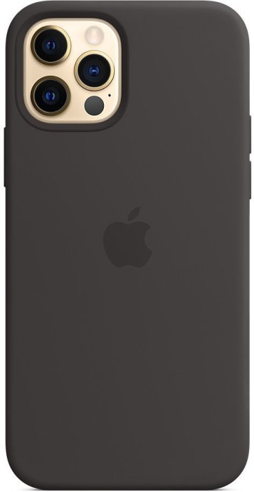 Чехол для смартфона Apple iPhone 12/12 Pro Silicone Case with MagSafe - Black (MHL73)  Фото №1
