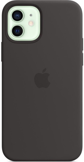Чехол для смартфона Apple iPhone 12/12 Pro Silicone Case with MagSafe - Black (MHL73)  Фото №2