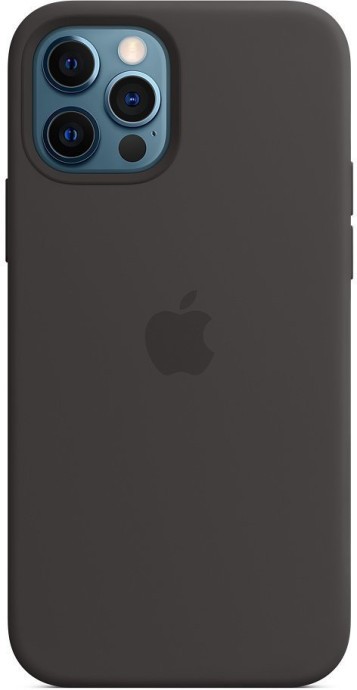 Чехол для смартфона Apple iPhone 12/12 Pro Silicone Case with MagSafe - Black (MHL73)  Фото №4