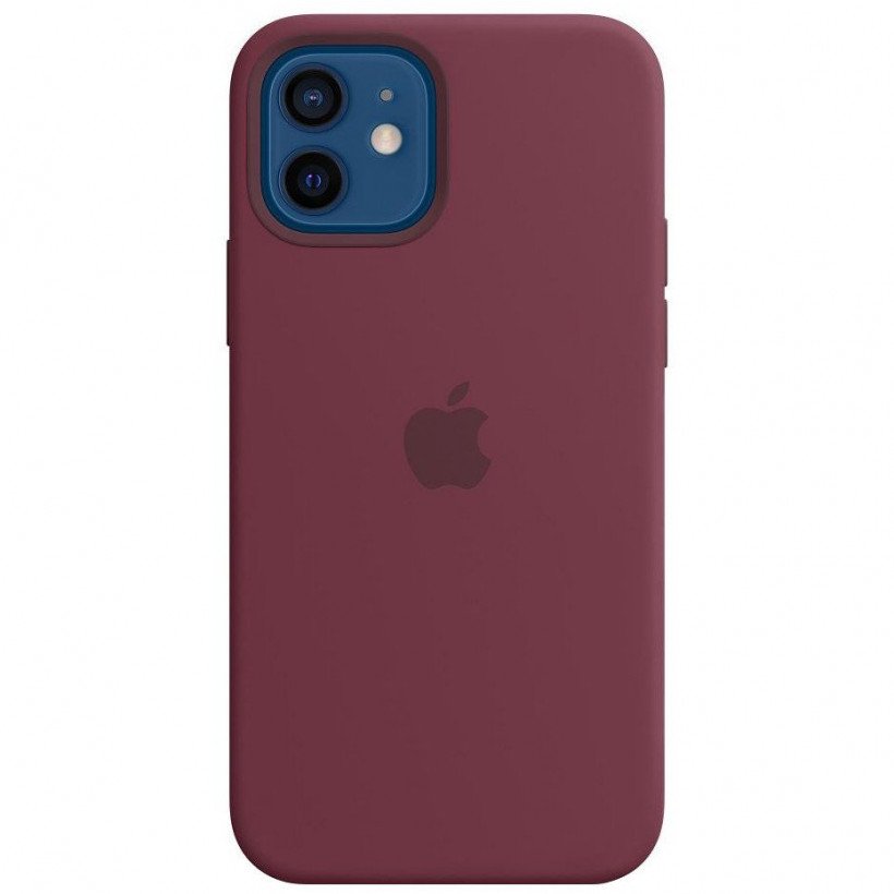 Чехол для смартфона Apple iPhone 12/12 Pro Silicone Case with MagSafe - Plum (MHL23)