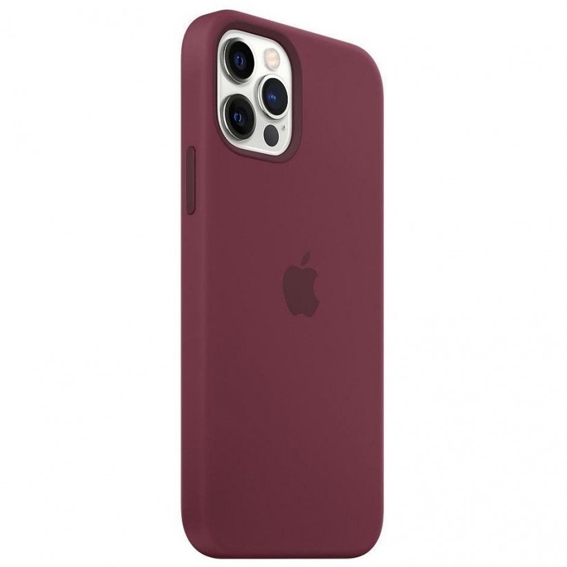 Чехол для смартфона Apple iPhone 12/12 Pro Silicone Case with MagSafe - Plum (MHL23)  Фото №0