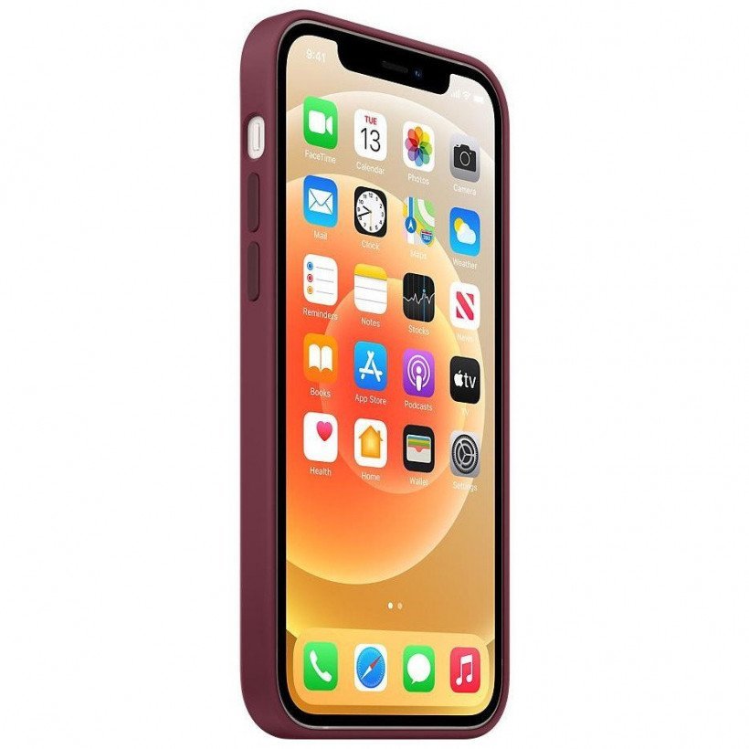 Чехол для смартфона Apple iPhone 12/12 Pro Silicone Case with MagSafe - Plum (MHL23)  Фото №1