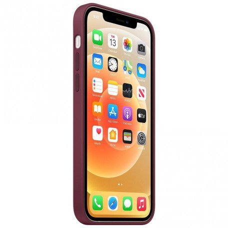 Чехол для смартфона Apple iPhone 12/12 Pro Silicone Case with MagSafe - Plum (MHL23)  Фото №1