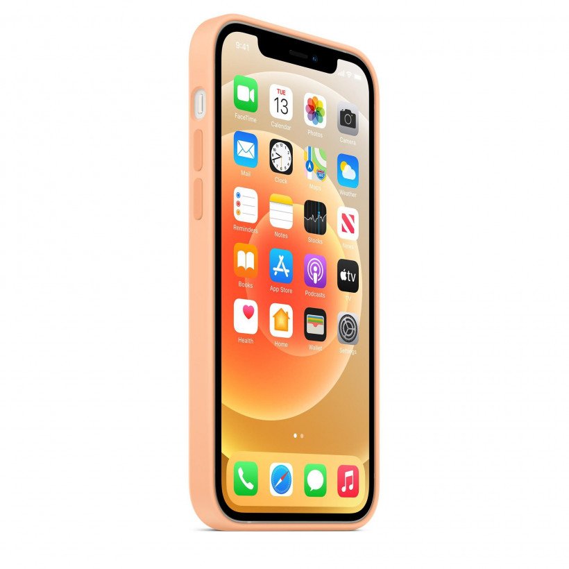 Чехол для смартфона Apple iPhone 12/12 Pro Silicone Case with MagSafe - Cantaloupe (MK023)  Фото №1