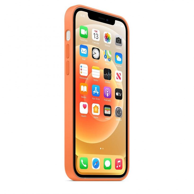 Чехол для смартфона Apple iPhone 12/12 Pro Silicone Case with MagSafe - Kumquat (MHKY3)  Фото №1