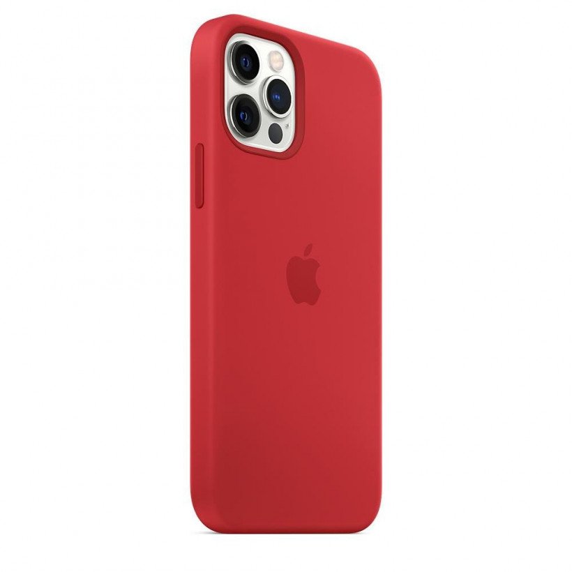 Чехол для смартфона Apple iPhone 12/12 Pro Silicone Case with MagSafe - PRODUCT RED (MHL63)  Фото №0
