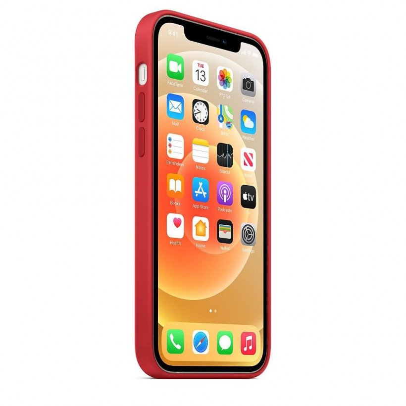 Чехол для смартфона Apple iPhone 12/12 Pro Silicone Case with MagSafe - PRODUCT RED (MHL63)  Фото №1