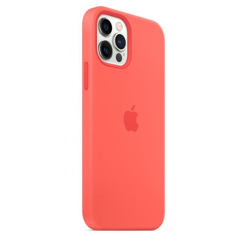 Чохол для смартфона Apple iPhone 12/12 Pro Silicone Case with MagSafe - Pink Citrus (MHL03)  Фото №0