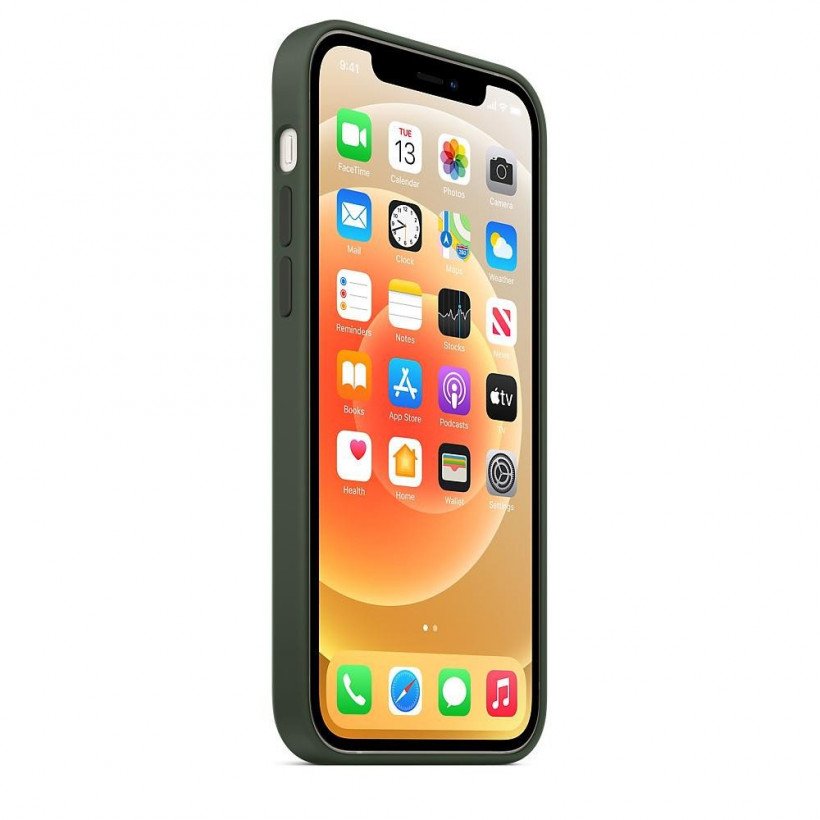 Чехол для смартфона Apple iPhone 12/12 Pro Silicone Case with MagSafe - Cyprus Green (MHL33)  Фото №1