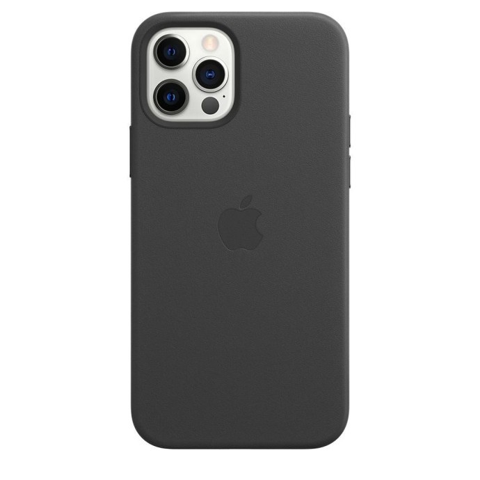 Чехол для смартфона Apple iPhone 12 | 12 Pro Leather Case с MagSafe - Black (MHKG3)