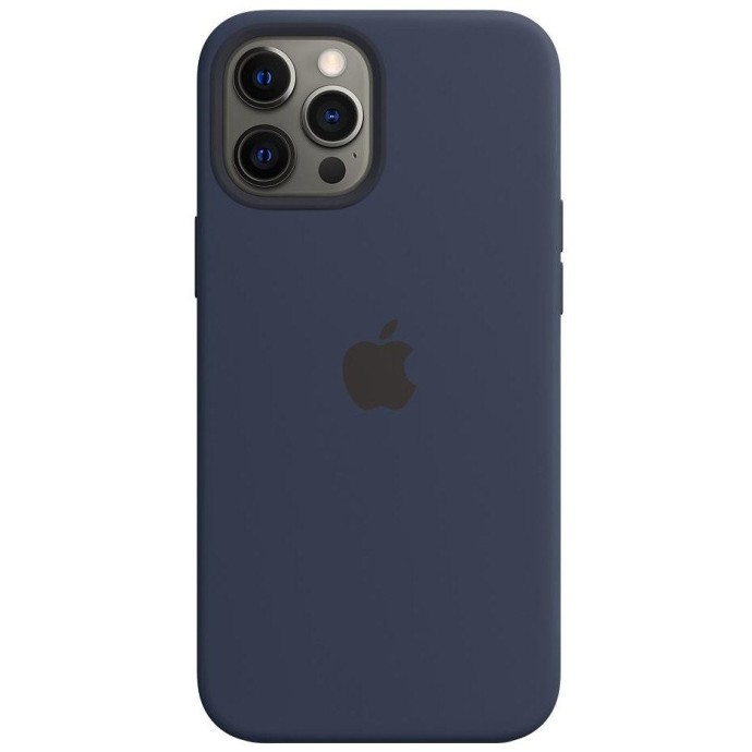 Чохол для смартфона Apple iPhone 12 Pro Max Silicone Case with MagSafe - Deep Navy (MHLD3)  Фото №0